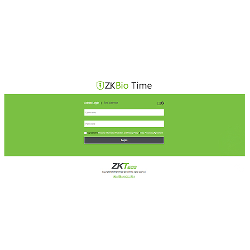 ZKTeco ZKBio Time — software-interface