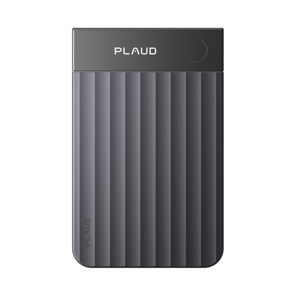 Plaud Note Pro AI Voice Recorder; Representative same-model-family image. Plaud Note Pro dark recorder front view with original brand markings. Colour, subscription/licensing and included accessories confirmed on quotation.