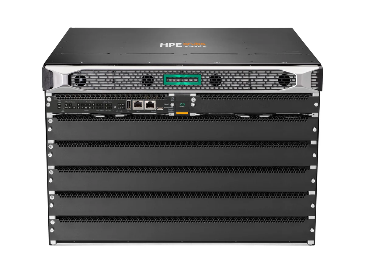 HPE Aruba Networking CX 6400 modular switch chassis