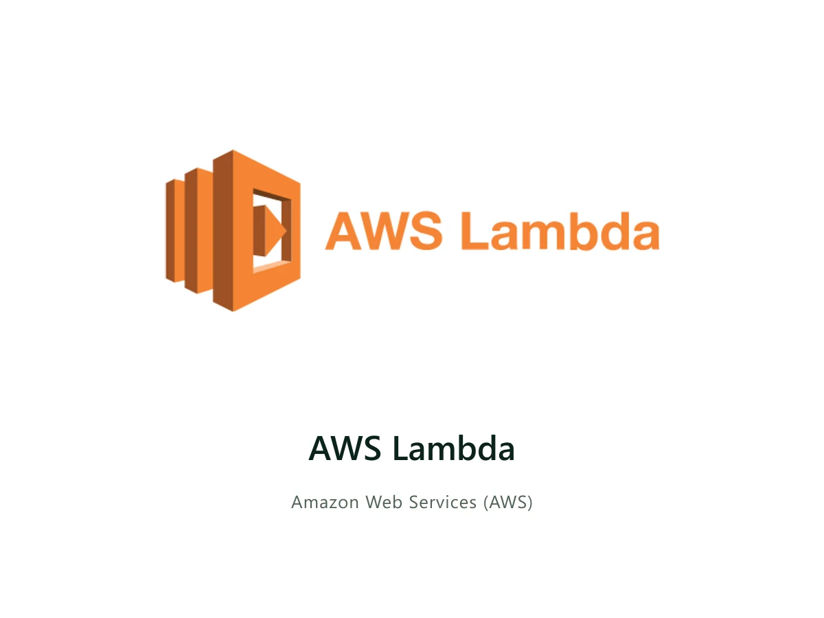 AWS Lambda — AWS solution card with the official AWS service icon