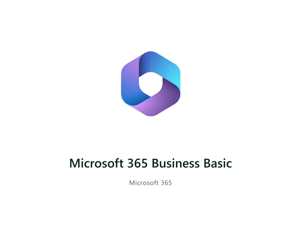 Microsoft 365 Business Basic — Microsoft solution card with the official Microsoft logo
