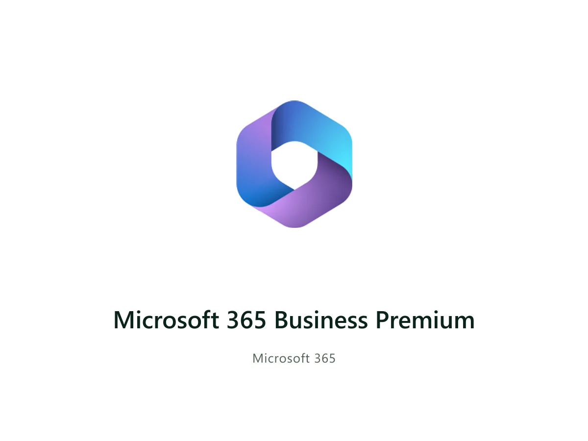 Microsoft 365 Business Premium — Microsoft solution card with the official Microsoft logo