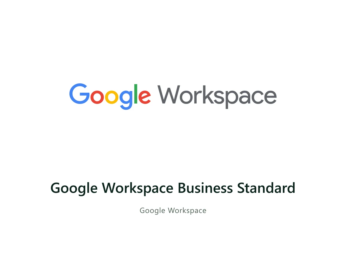 Google Workspace Business Standard — Google solution card with the official Google logo