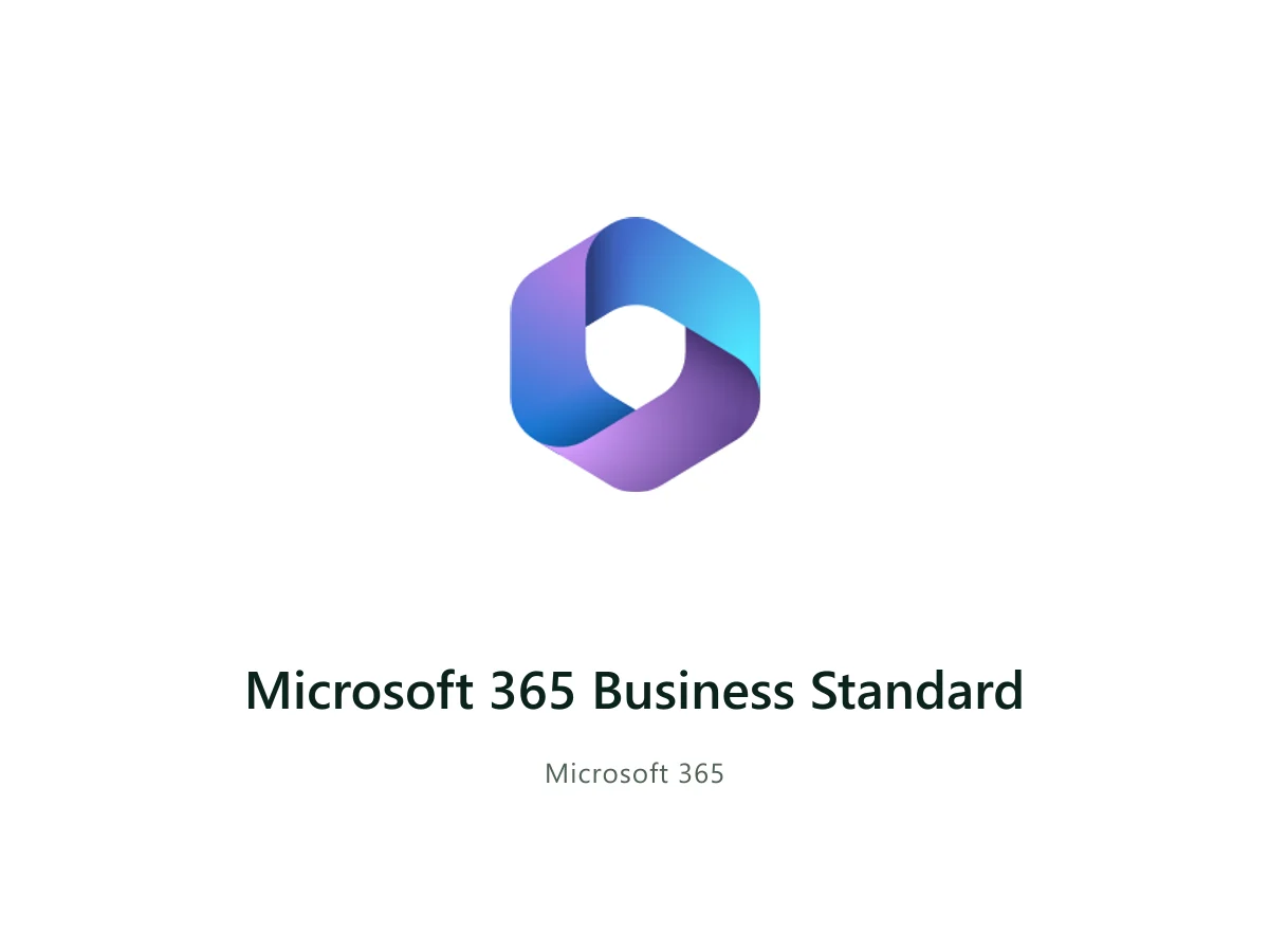 Microsoft 365 Business Standard — Microsoft solution card with the official Microsoft logo
