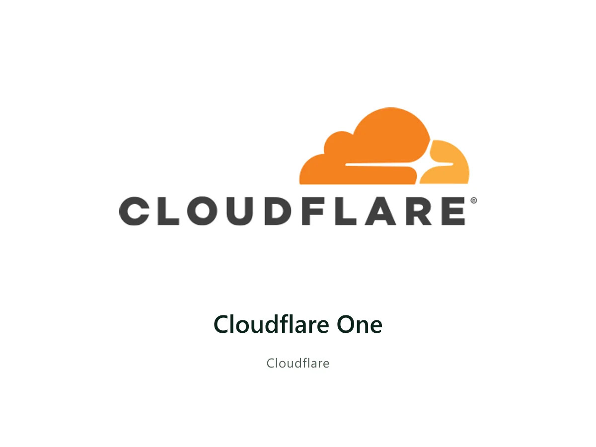 Cloudflare One — Cloudflare solution card with the official Cloudflare logo