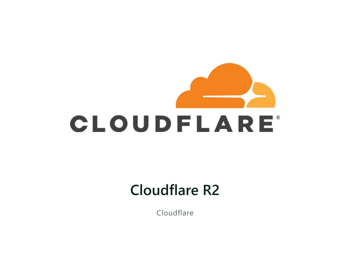 Cloudflare R2 — Cloudflare solution card with the official Cloudflare logo