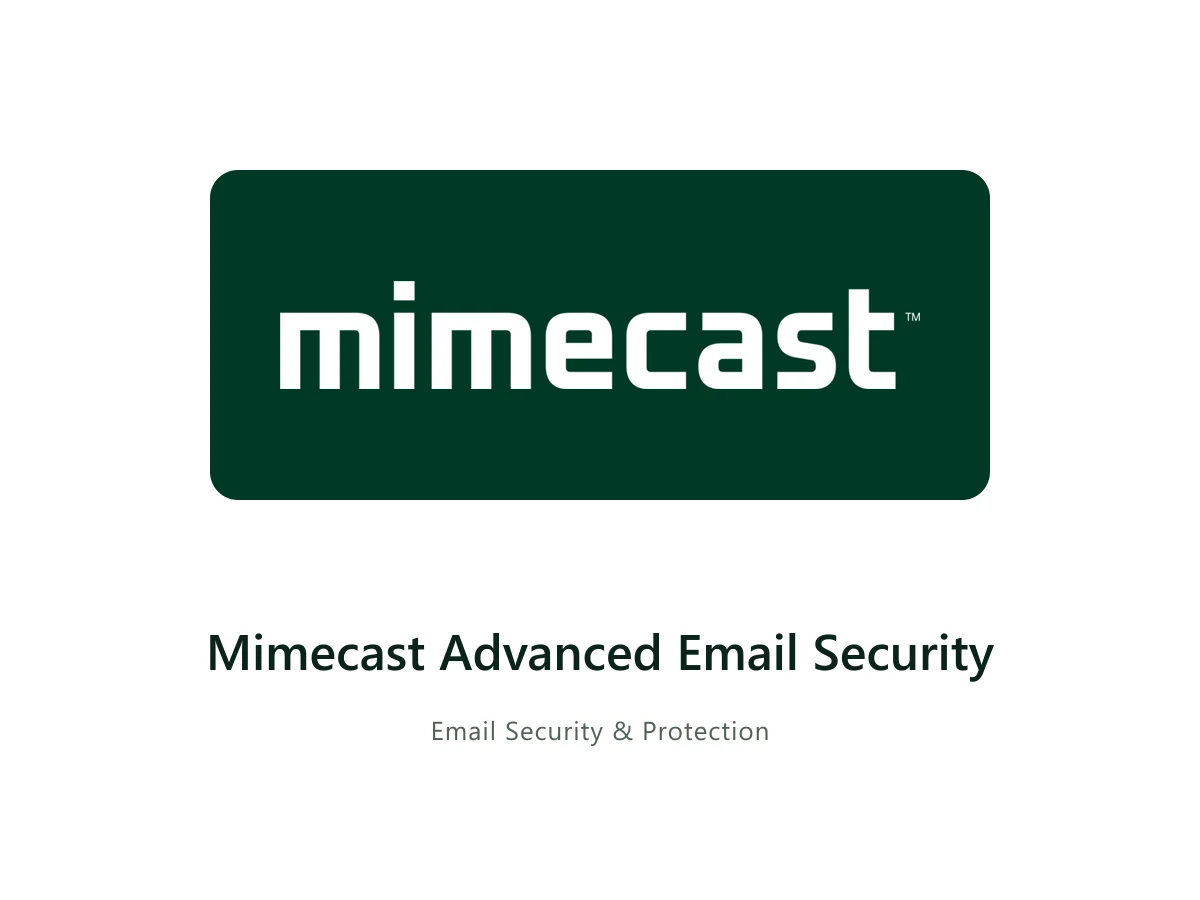 Mimecast Advanced Email Security — Mimecast solution card with the official Mimecast logo