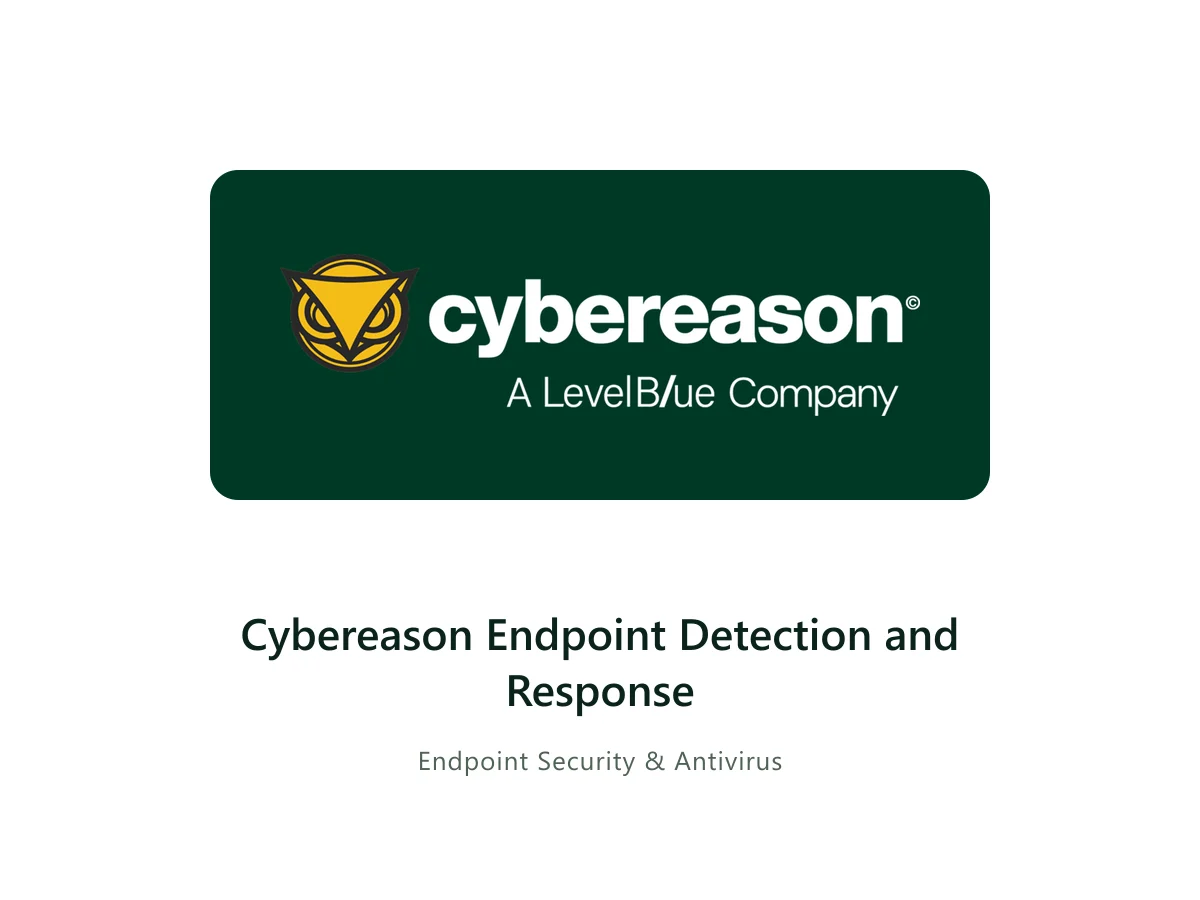 Cybereason Endpoint Detection and Response — Cybereason solution card with the official Cybereason logo