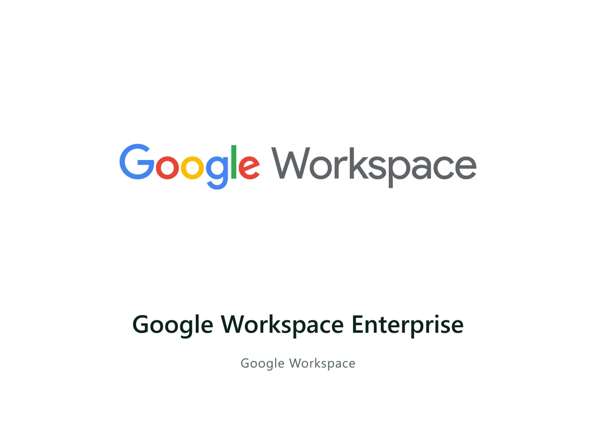 Google Workspace Enterprise — Google solution card with the official Google logo