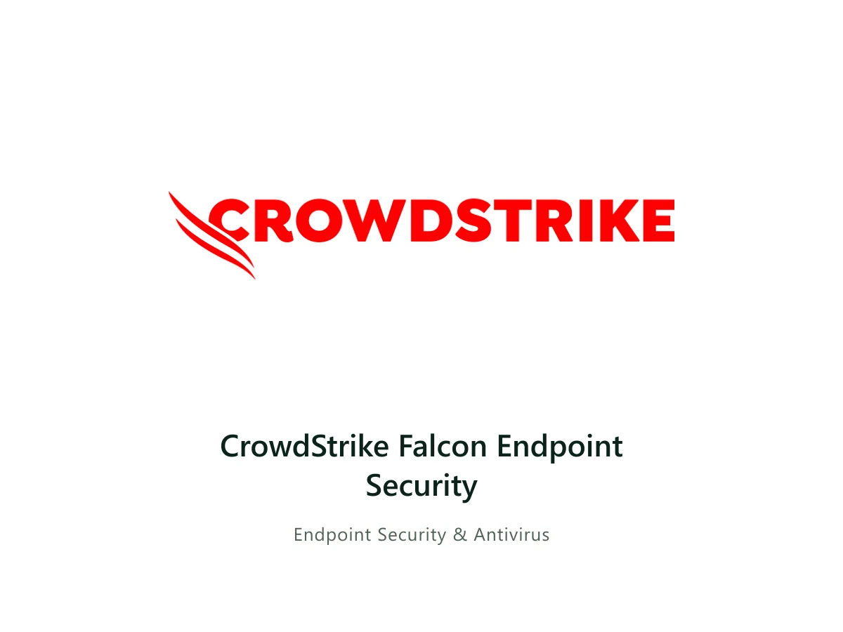 CrowdStrike Falcon Endpoint Security — CrowdStrike solution card with the official CrowdStrike logo