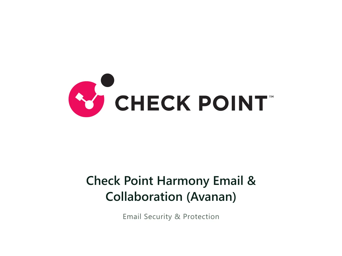 Check Point Harmony Email & Collaboration (Avanan) — Check Point solution card with the official Check Point logo