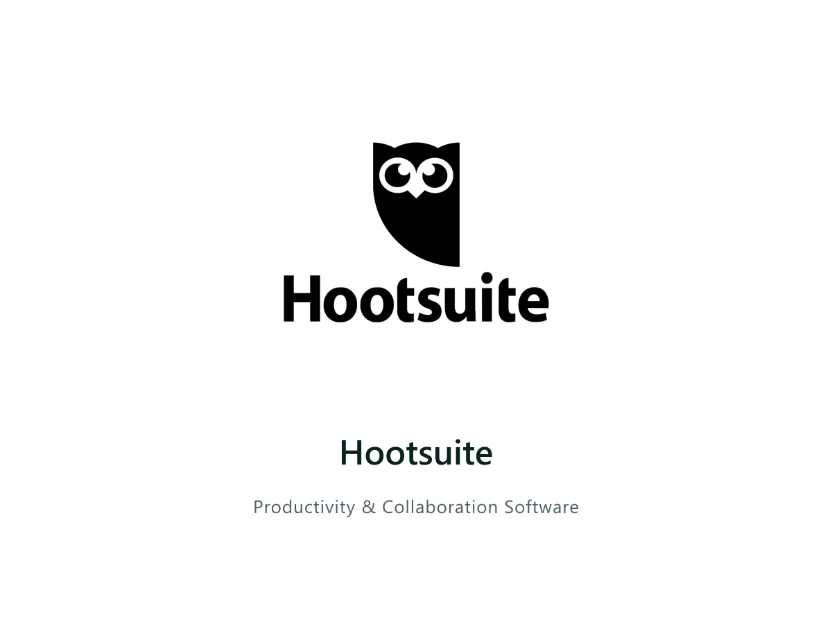 Hootsuite — Hootsuite solution card with the official Hootsuite logo
