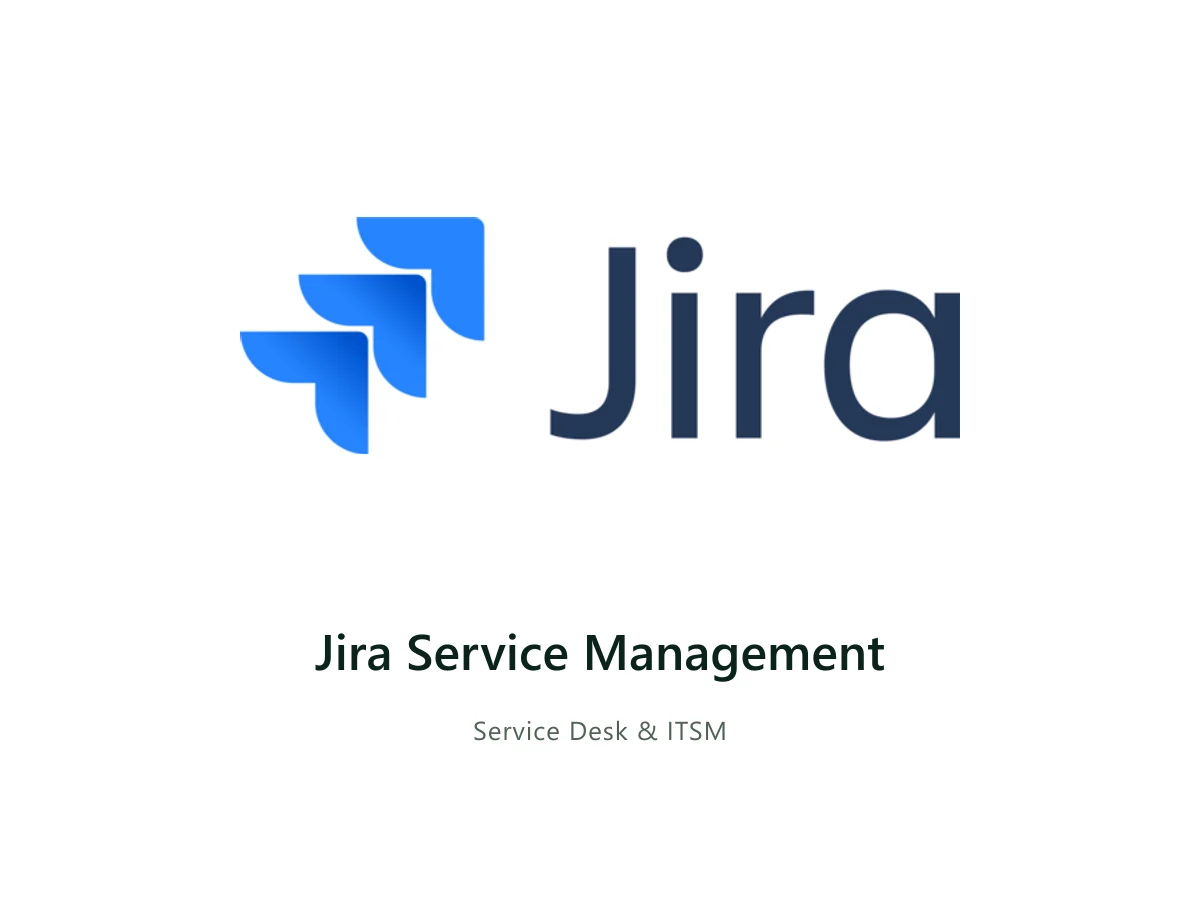 Jira Service Management — Atlassian solution card with the official Atlassian logo