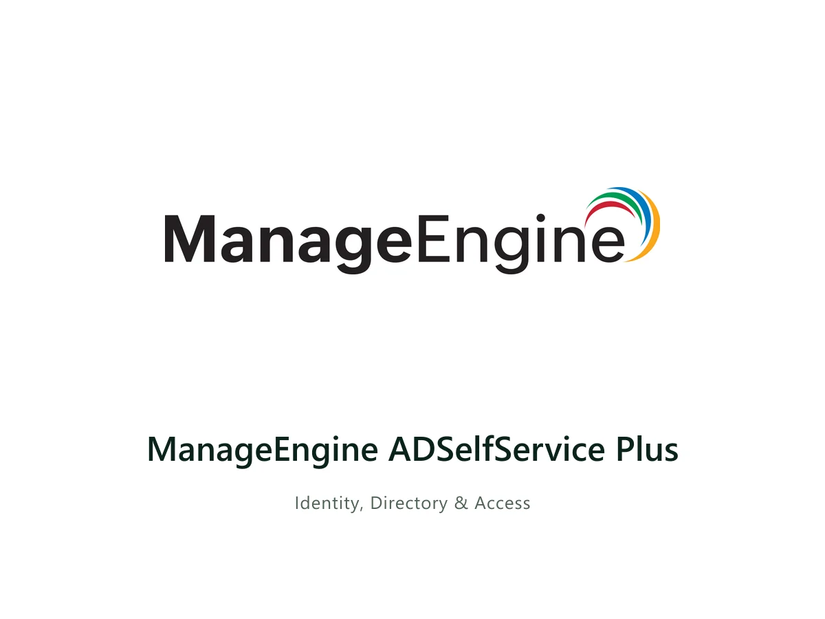ManageEngine ADSelfService Plus — ManageEngine solution card with the official ManageEngine logo