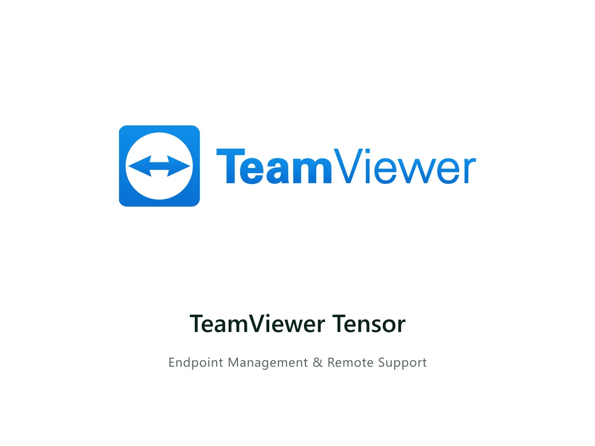 TeamViewer Tensor — TeamViewer solution card with the official TeamViewer logo