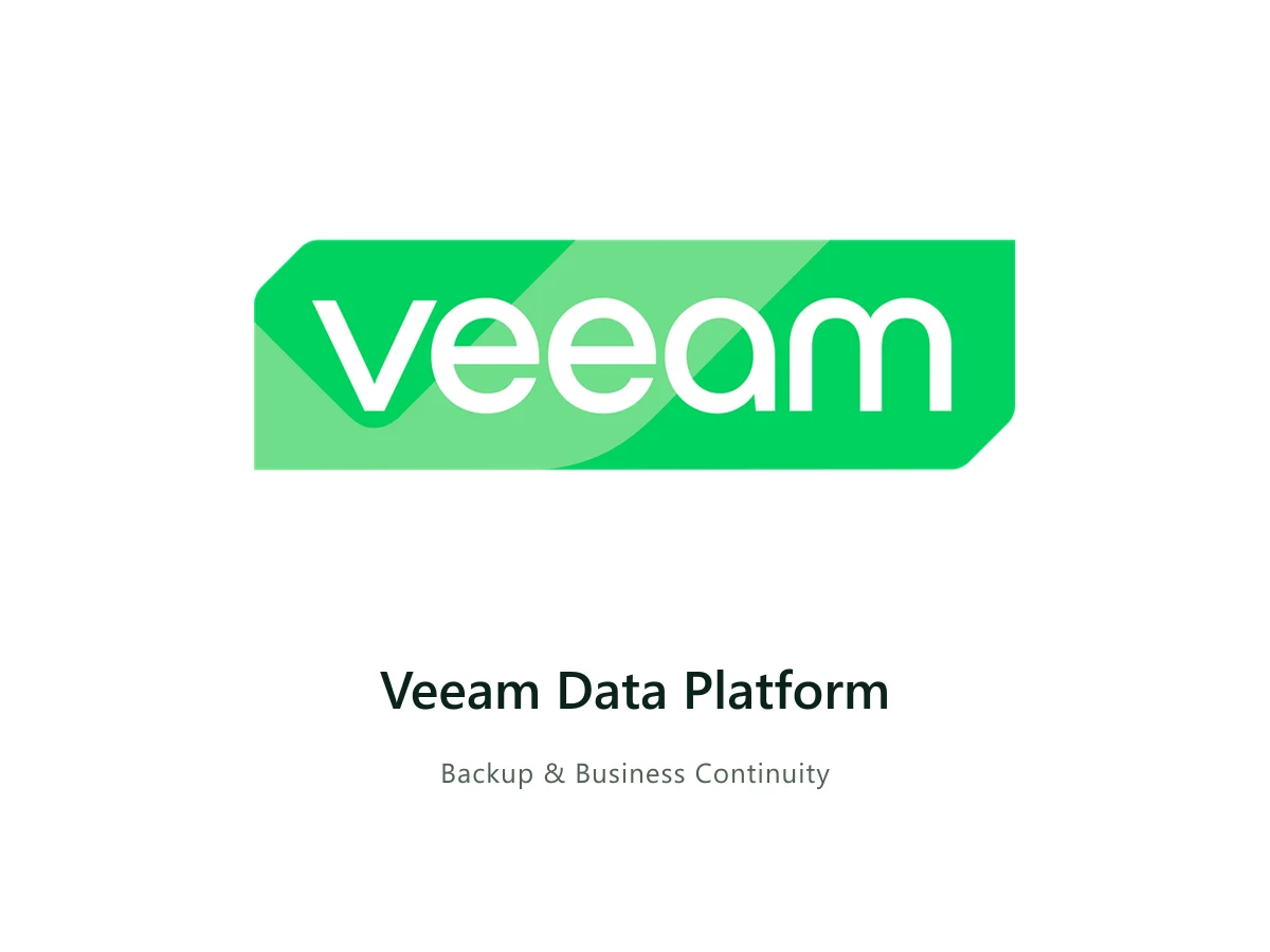 Veeam Data Platform — Veeam solution card with the official Veeam logo