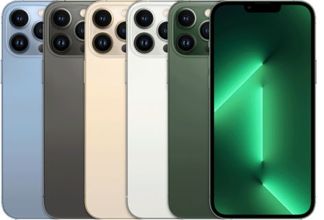 Apple iPhone 13 Pro Max official manufacturer colour lineup
