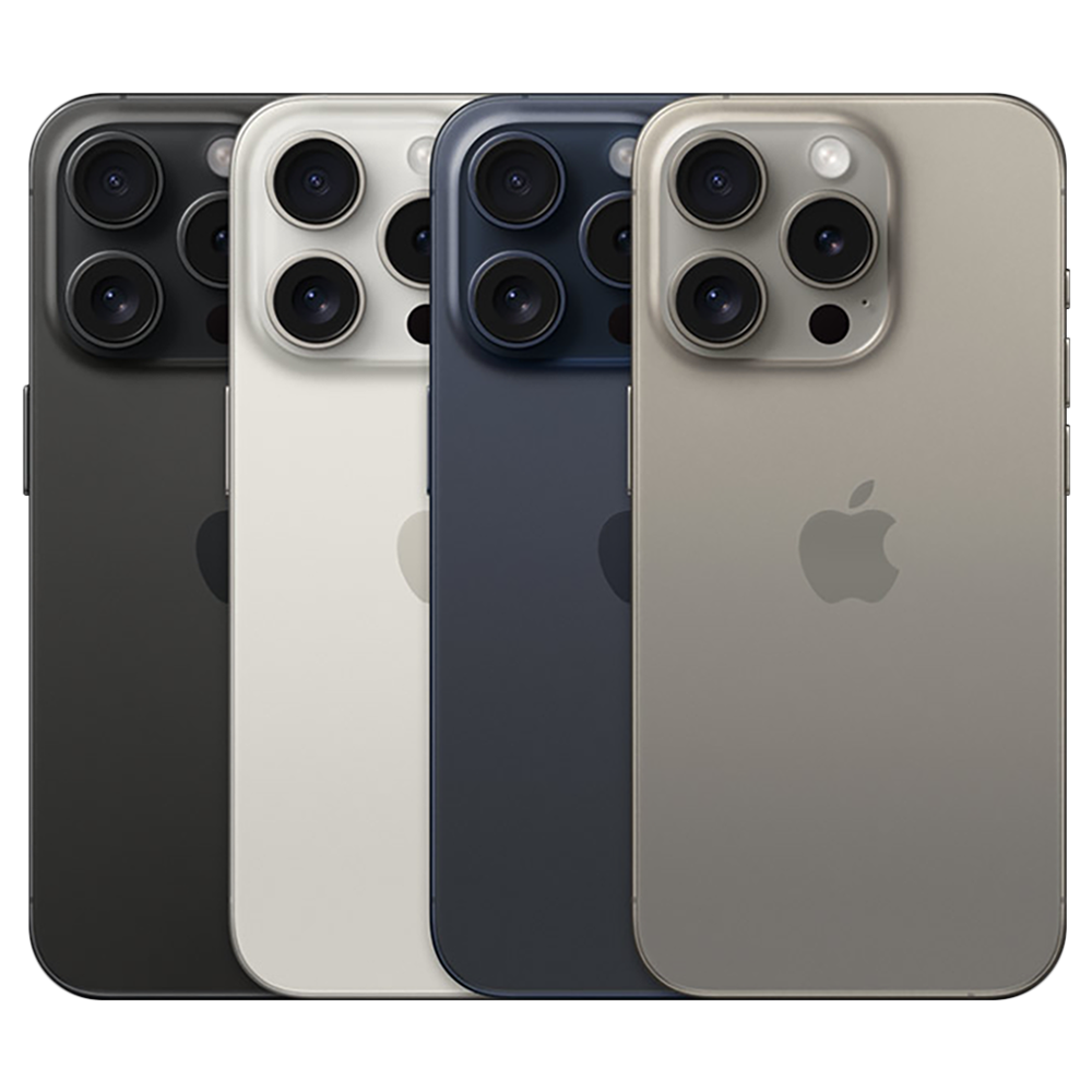 Apple iPhone 15 Pro official manufacturer colour lineup