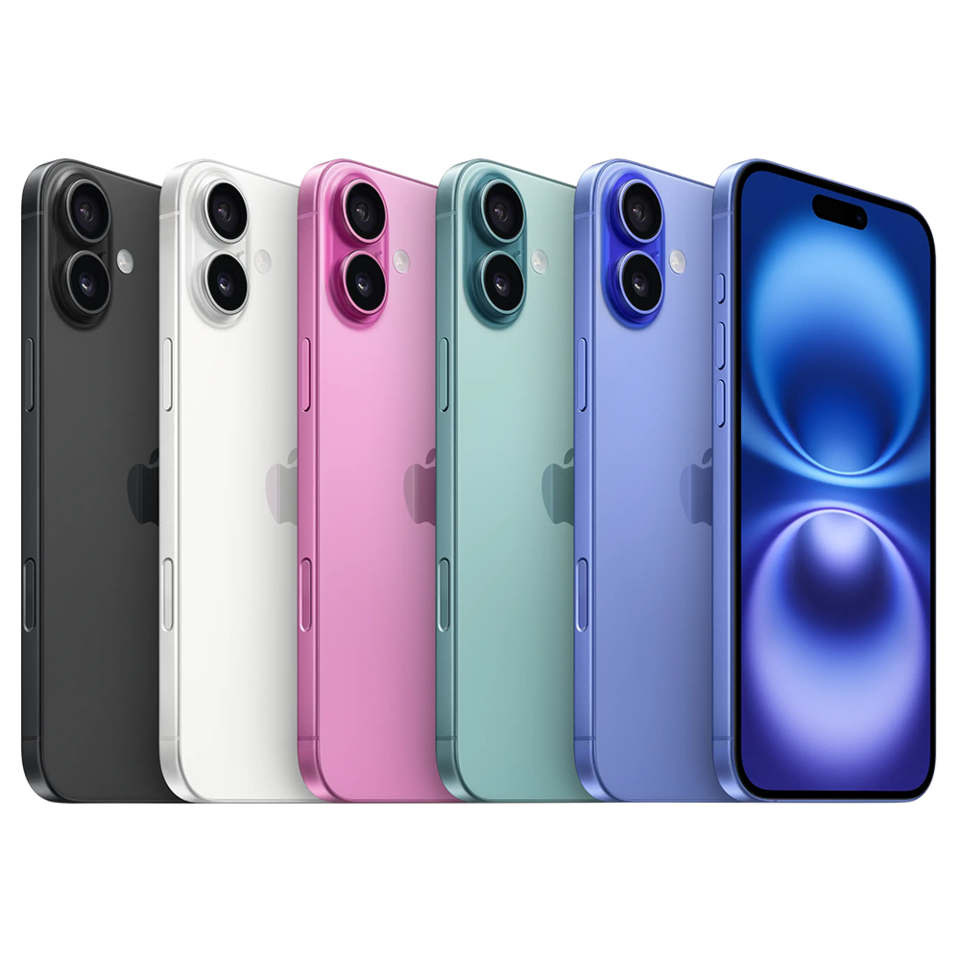 Apple iPhone 16 Plus official manufacturer colour lineup