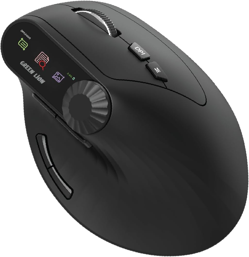 Green Lion Smart OLED Vertical Mouse