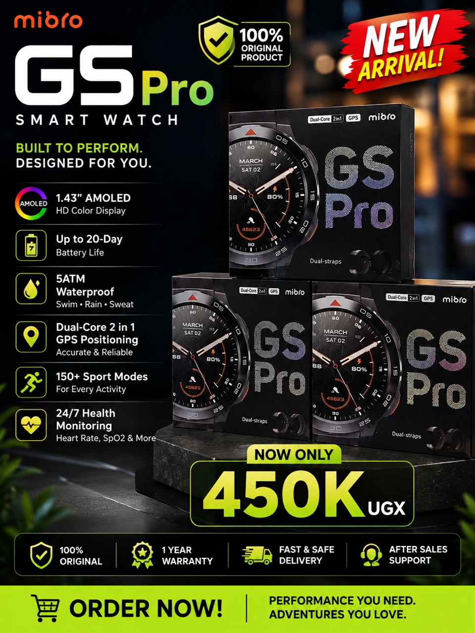 Mibro GS Pro smart watch product offer