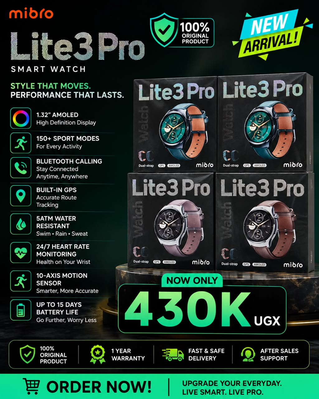 Mibro Lite3 Pro smart watch product offer