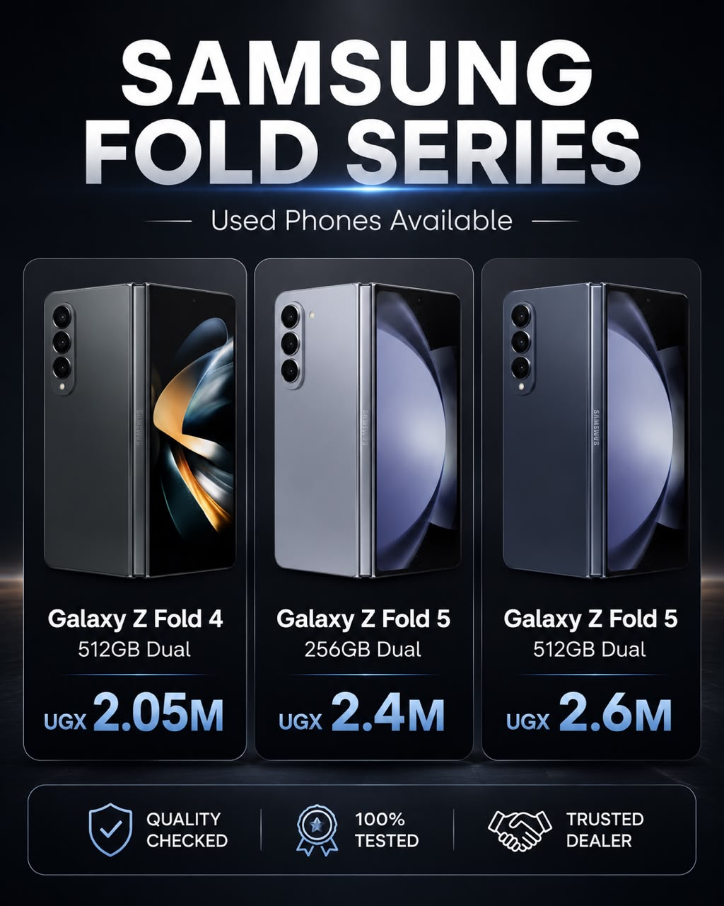 Samsung Galaxy Z Fold series used phones product offer