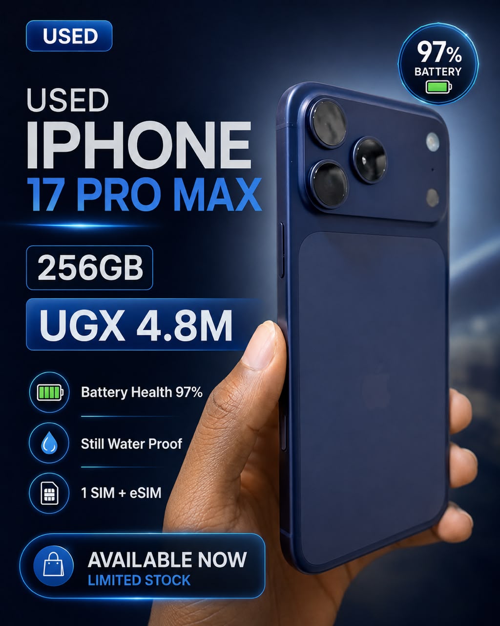 Used iPhone 17 Pro Max 256GB product offer