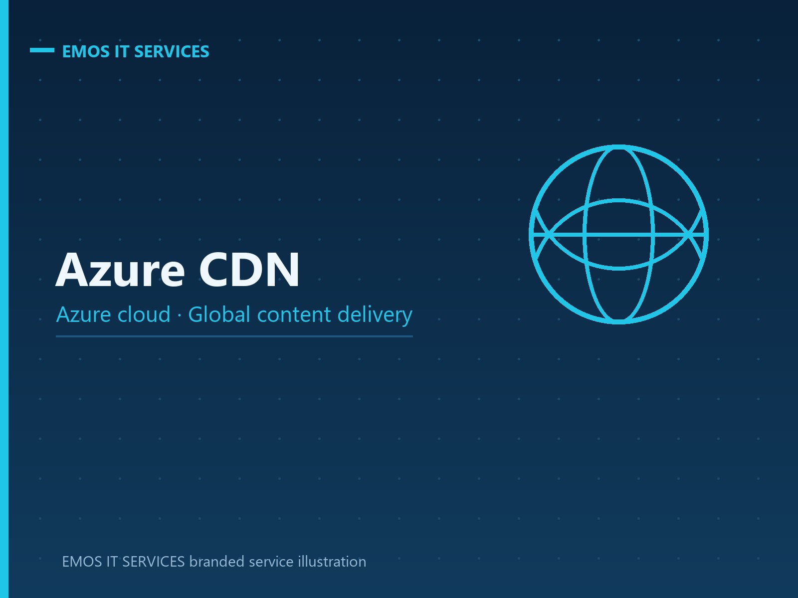 EMOS IT SERVICES branded service illustration for Azure CDN