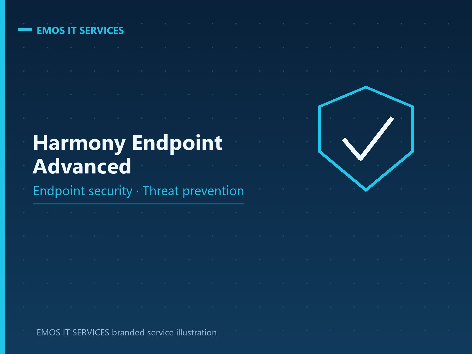 EMOS IT SERVICES branded service illustration for Harmony Endpoint Advanced endpoint security