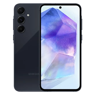 Samsung Galaxy A55 representative official model image; not the actual used unit